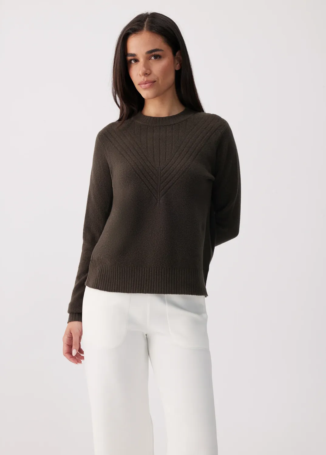 Lole Camila Crew Neck Sweater Olive