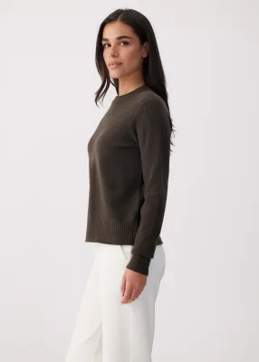 Lole Camila Crew Neck Sweater Olive