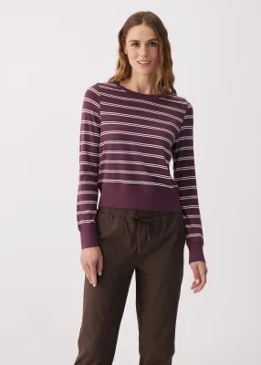 Lole Dynamic Long Sleeves Mulberry Dynamic Stripe Lole Dynamic Long Sleeves Mulberry Dynamic Stripe