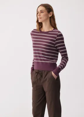 Lole Dynamic Long Sleeves Mulberry Dynamic Stripe