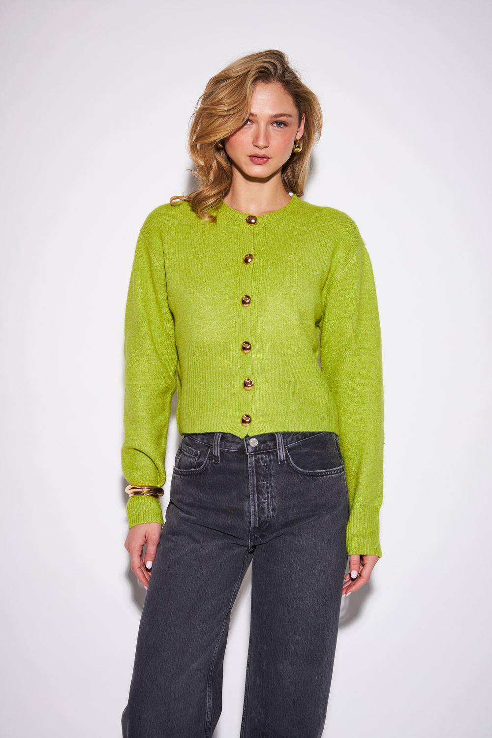 John + Jenn Savannah Chartreuse Cardigan