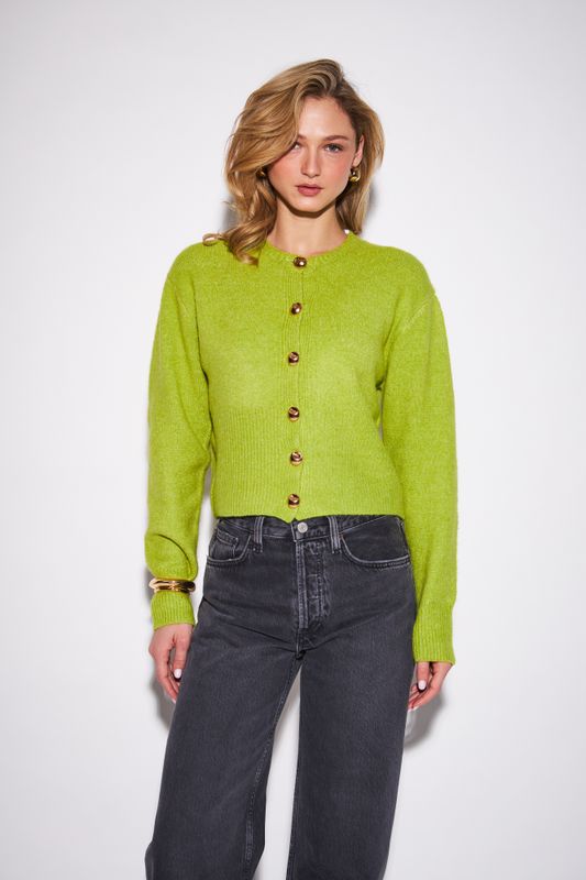 John + Jenn Savannah Chartreuse Cardigan