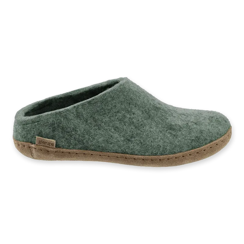 Glerups Slip On Leather Moss Glerups Slip On Leather Moss