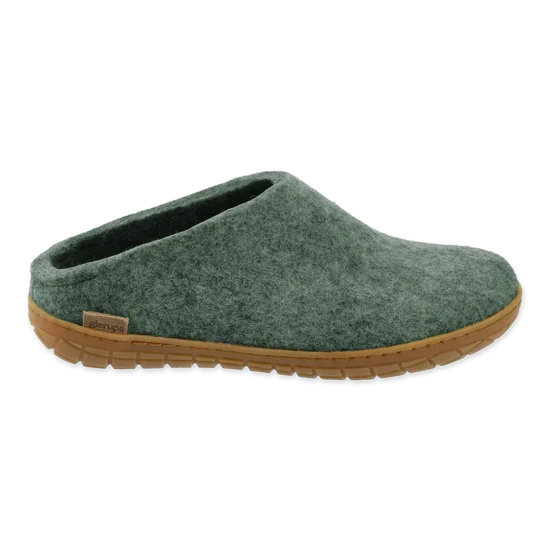 Glerups Slip On Honey Rubber Moss