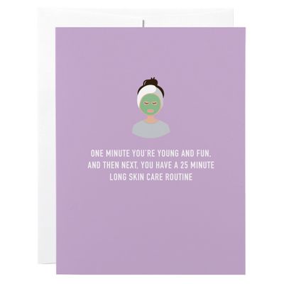 Classy Cards Greeting Card Skincare Routine