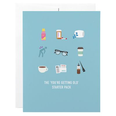 Classy Cards Greeting Card Getting Old Starter Pack