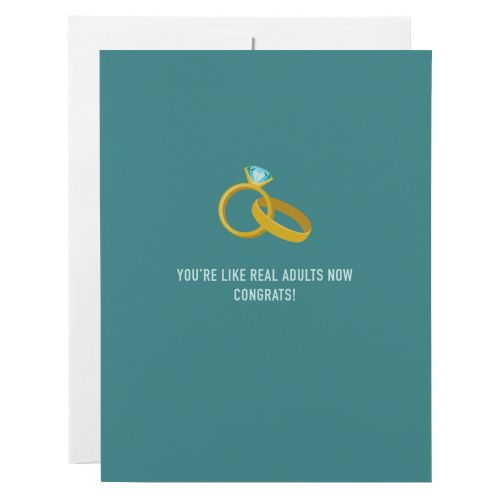 Classy Cards Greeting Card Real Adults
