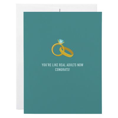 Classy Cards Greeting Card Real Adults
