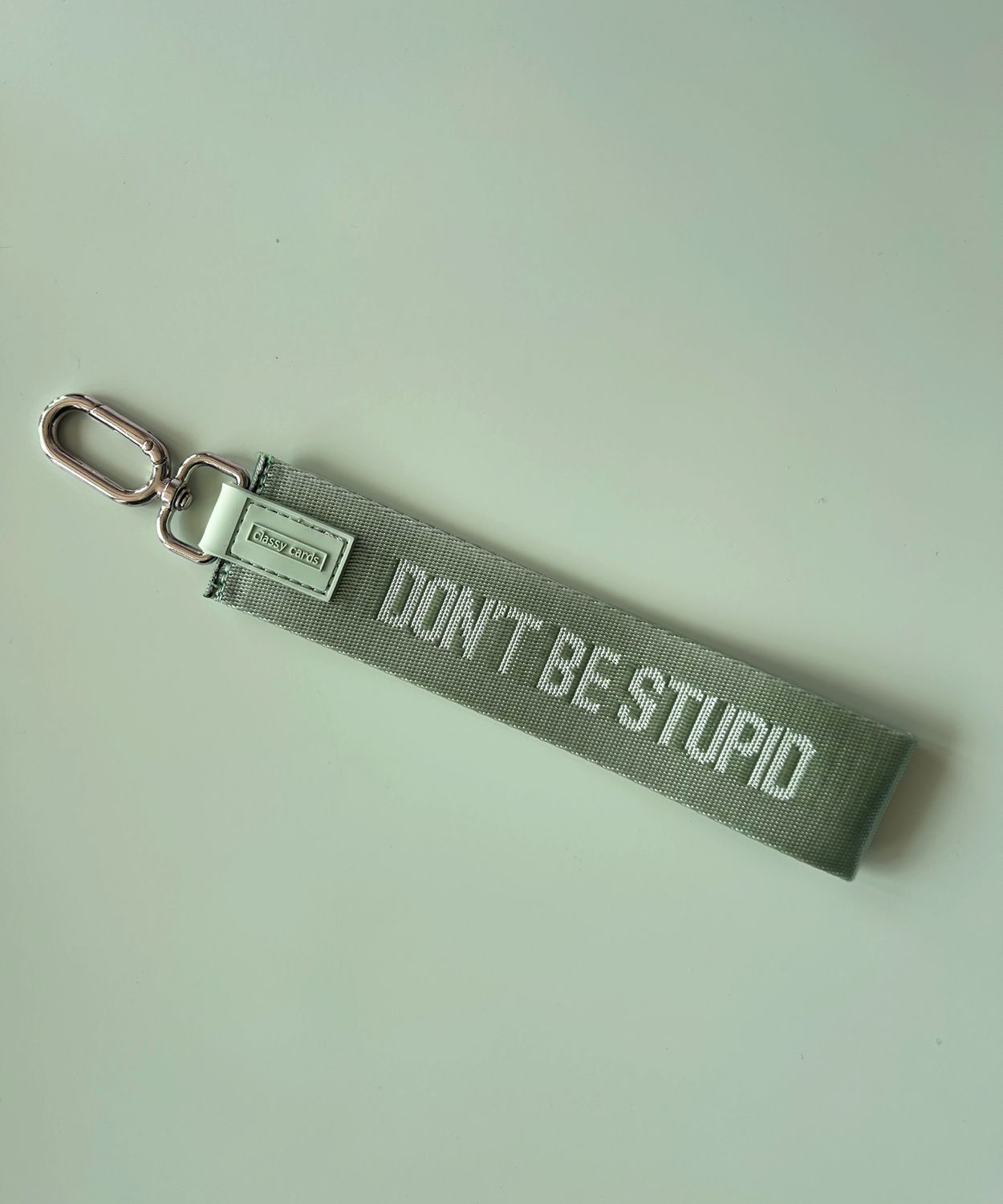 Classy Cards Wristlet Keychain Don't Be Stupid Classy Cards Wristlet Keychain Don't Be Stupid