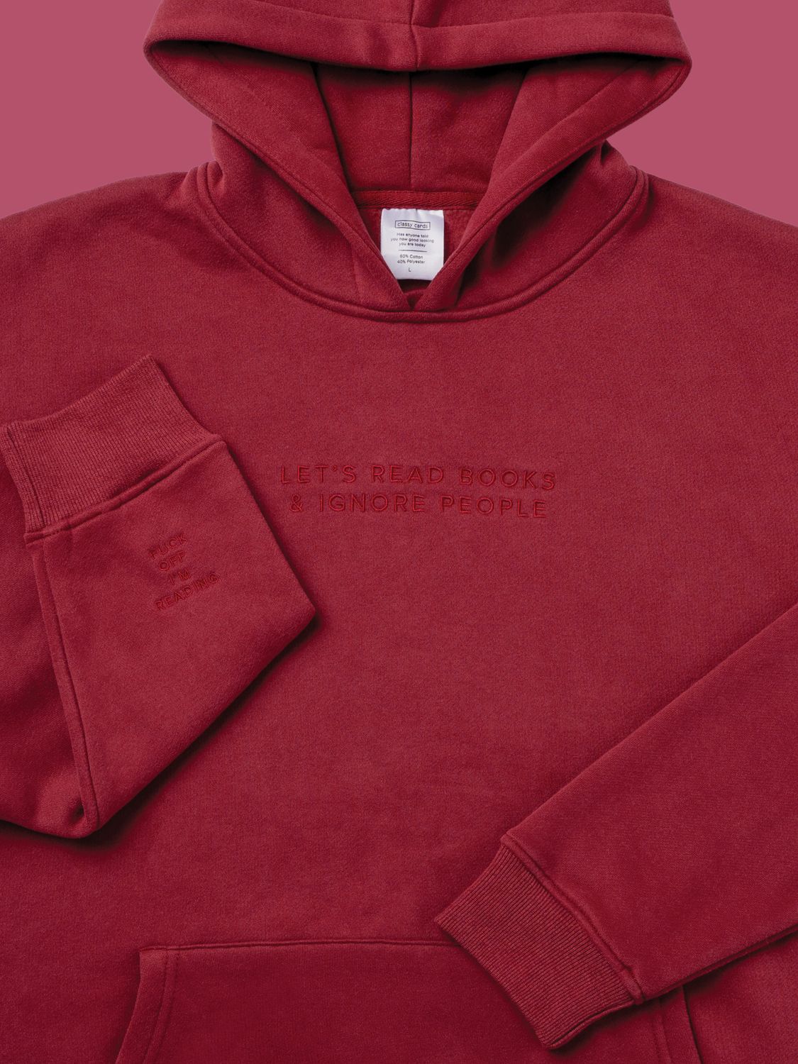 Classy Cards Hoodie Read Books and Ignore People Classy Cards Hoodie Read Books and Ignore People
