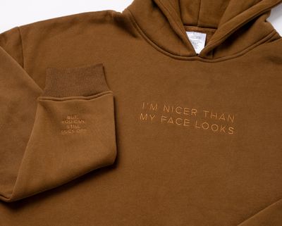 Classy Cards Hoodie Nicer Than My Face