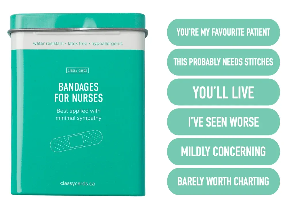 Classy Cards Bandages For Nurses
