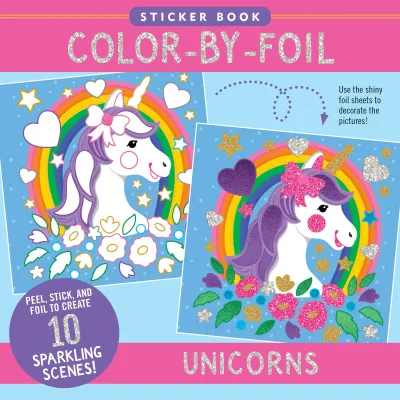 Peter Pauper Color By Foil Unicorns