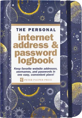 Peter Pauper Internet Log Book Cosmos