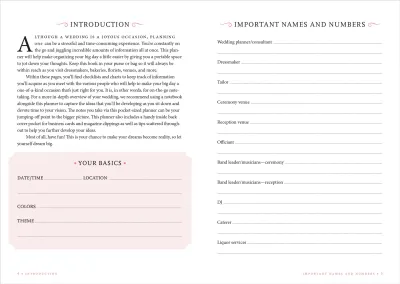 Peter Pauper Wedding Planner Checklist Black