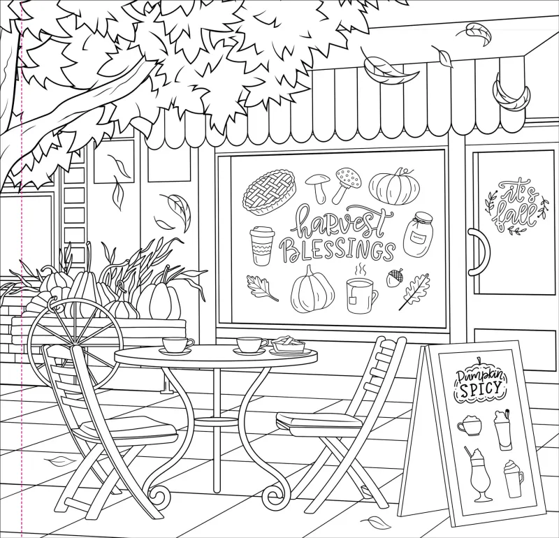 Peter Pauper Coloring Book Autum Dreams