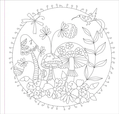 Peter Pauper Coloring Book Mushrooms