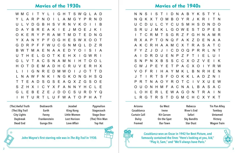 Peter Pauper Large Print Word Search Through The Decades