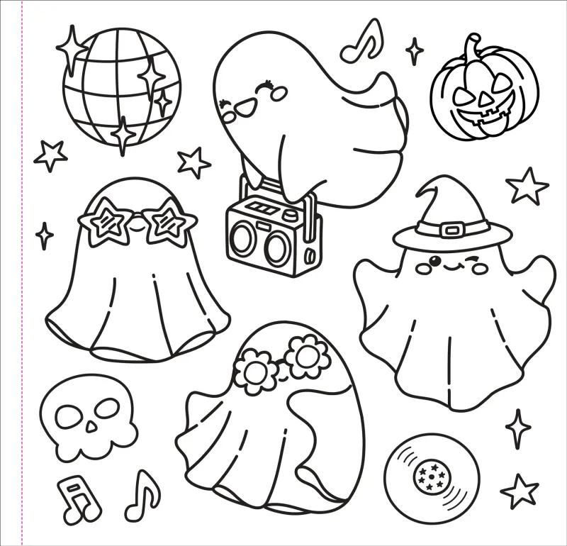 Peter Pauper Coloring Book Color Me Spooky Halloween