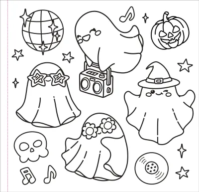 Peter Pauper Coloring Book Color Me Spooky Halloween