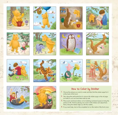 Peter Pauper My First Color by Sticker Winnie-the-Pooh