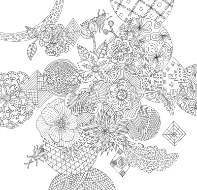 Peter Pauper Coloring Book Zen Garden