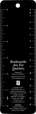 Peter Pauper Bookmark Bookmarks are for Quitters