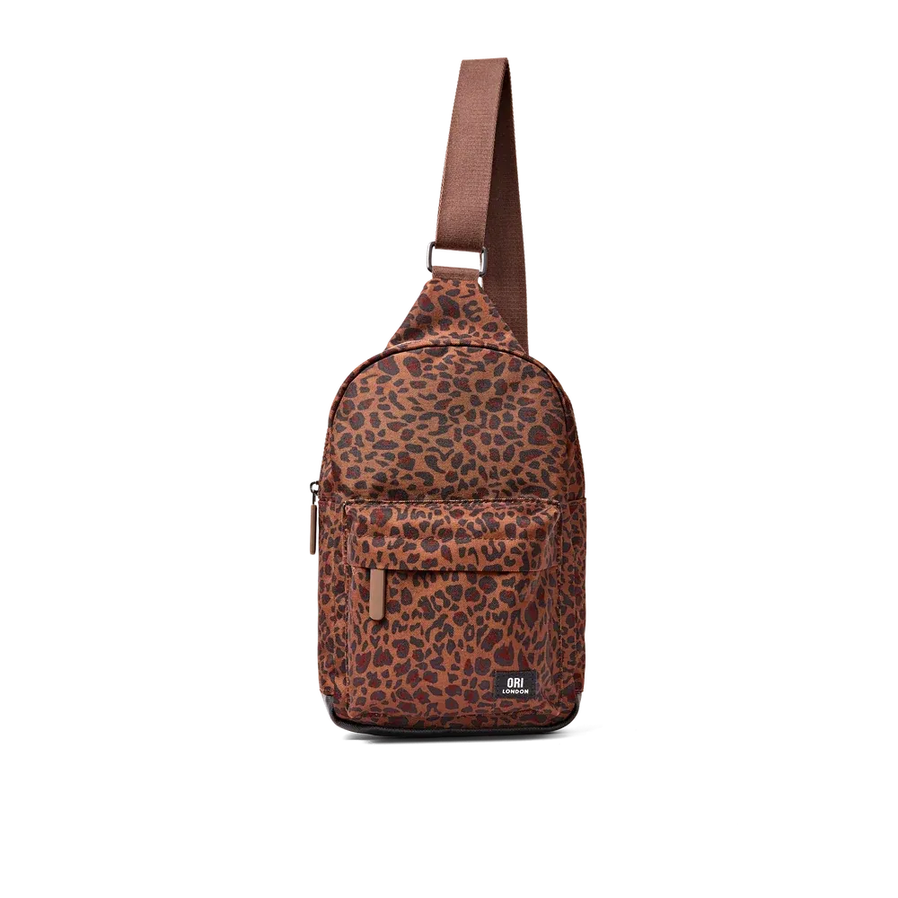 ORI London Willesden Sling Bag Mini Leopard