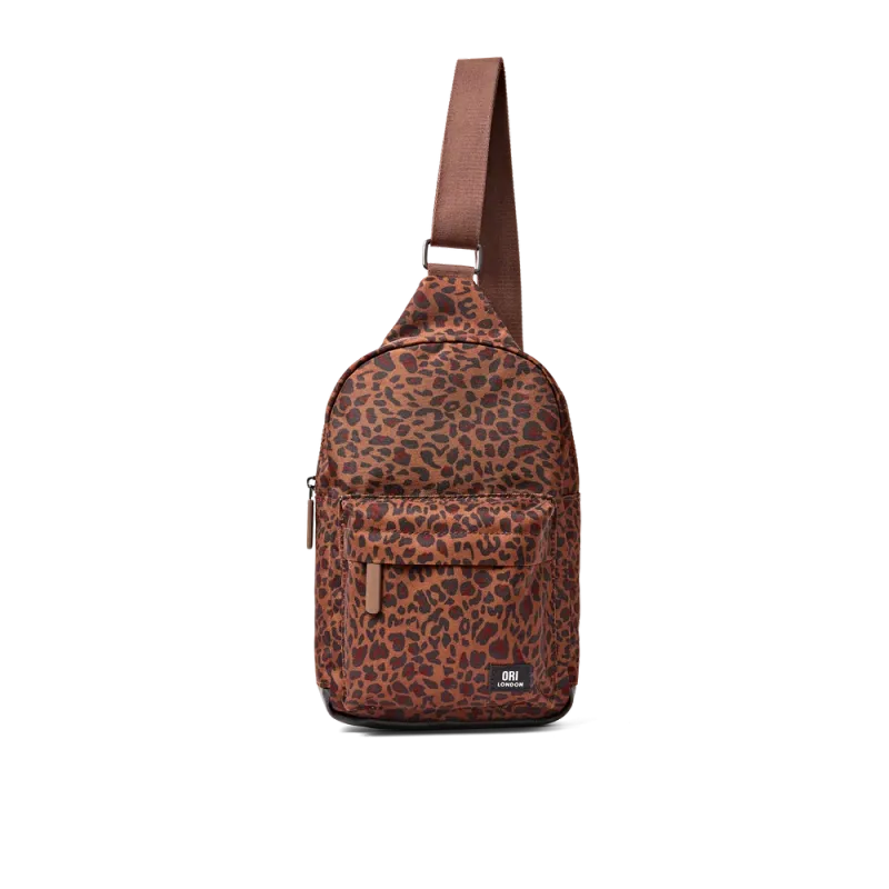 ORI London Willesden Sling Bag Mini Leopard