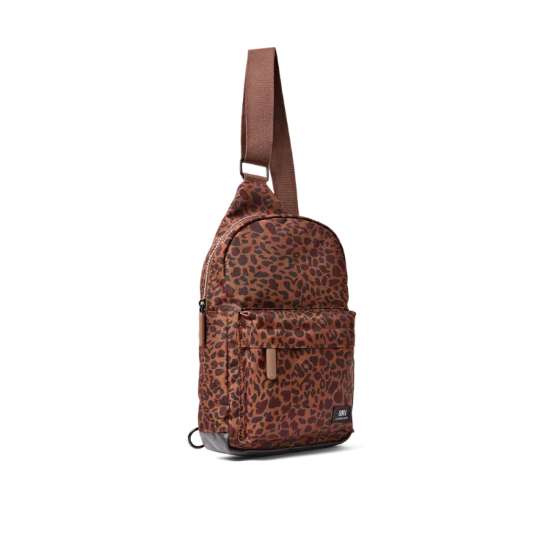 ORI London Willesden Sling Bag Mini Leopard