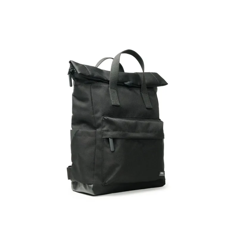 ORI London Canfield Roll Top Backpack All Black