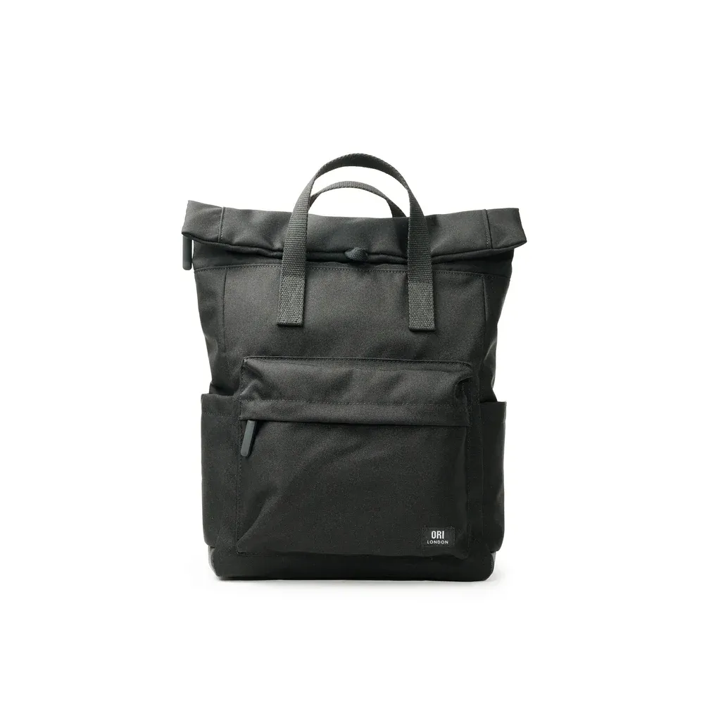 ORI London Canfield Roll Top Backpack All Black