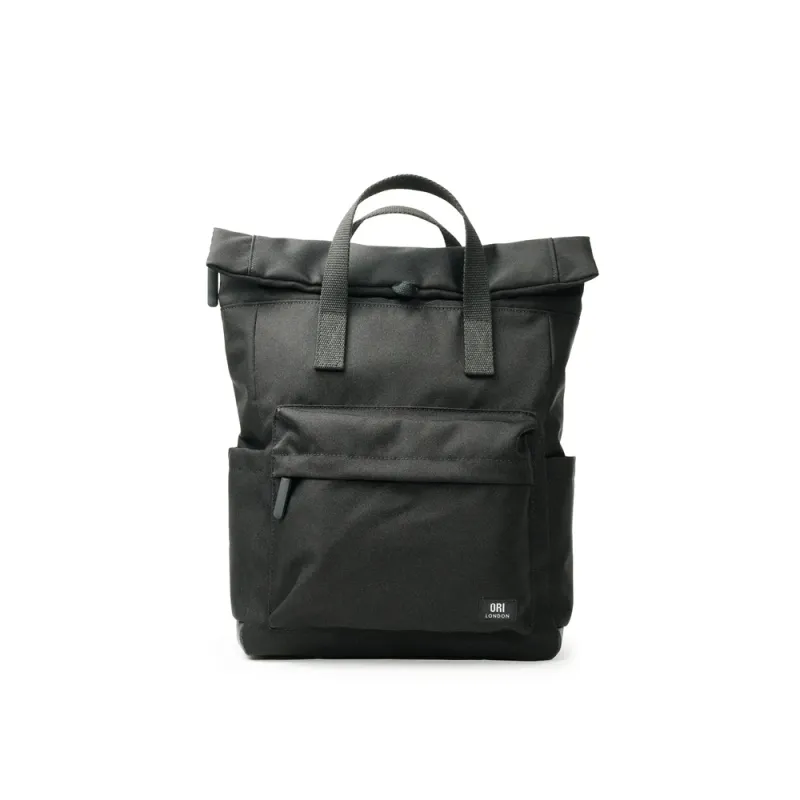ORI London Canfield Roll Top Backpack All Black ORI London Canfield Roll Top Backpack All Black