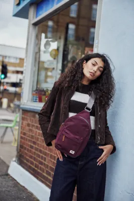 ORI London Willesden Sling Bag Royal Burgundy