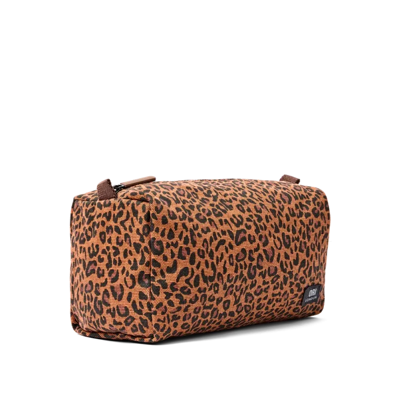 ORI London Maygrove Wash Bag Mini Leopard