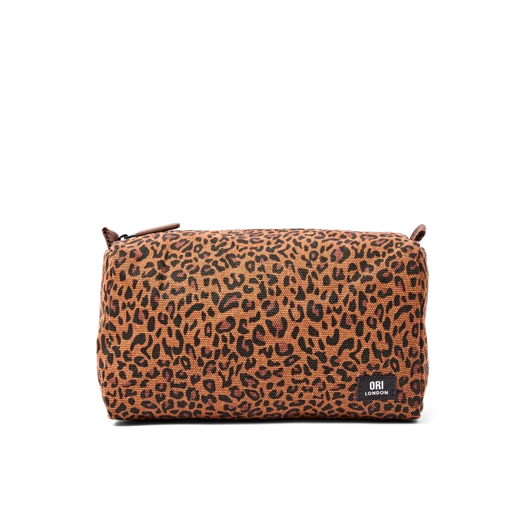 ORI London Maygrove Wash Bag Mini Leopard ORI London Maygrove Wash Bag Mini Leopard