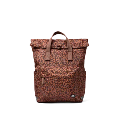 ORI London Canfield Roll Top Backpack Mini Leopard ORI London Canfield Roll Top Backpack Mini Leopard