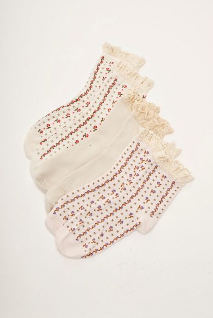 Free People Ruffle Sock Pack Tainted Love