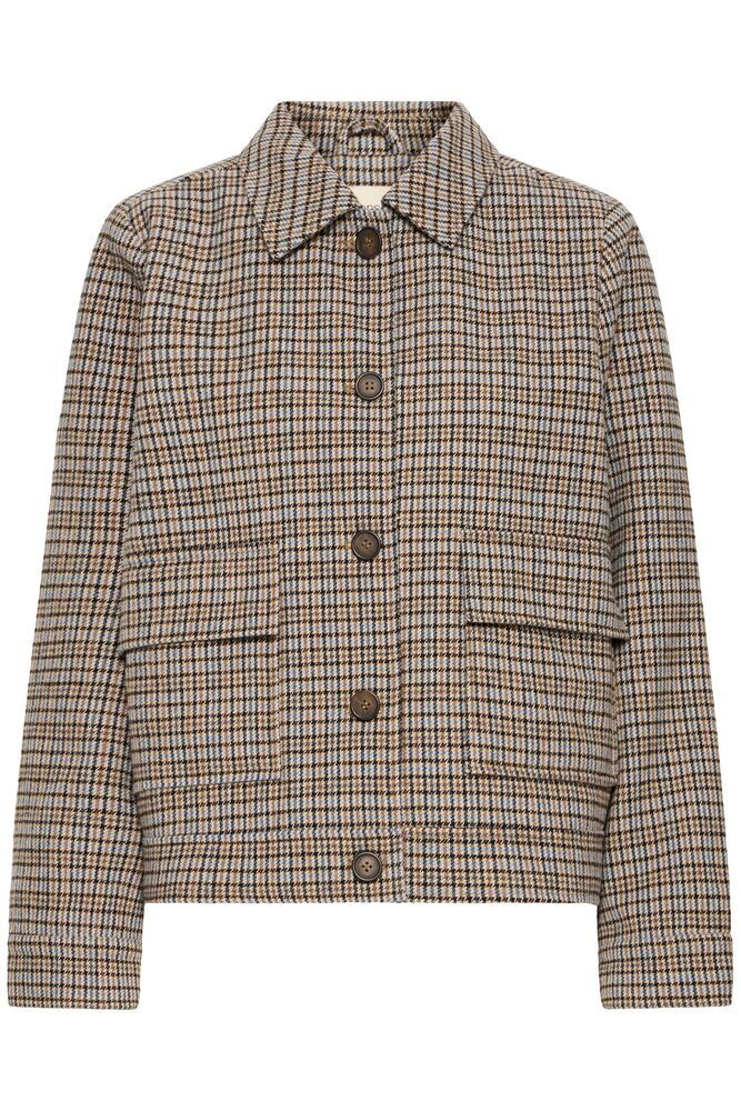 Fransa FRAntonette Jacket Plaid Tobacco Brown Fransa FRAntonette Jacket Plaid Tobacco Brown