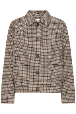 Fransa FRAntonette Jacket Plaid Tobacco Brown Fransa FRAntonette Jacket Plaid Tobacco Brown