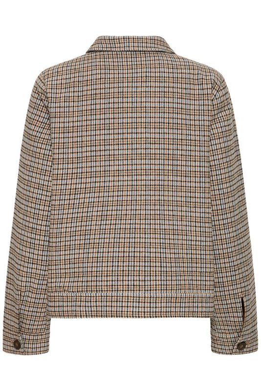 Fransa FRAntonette Jacket Plaid Tobacco Brown