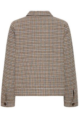 Fransa FRAntonette Jacket Plaid Tobacco Brown