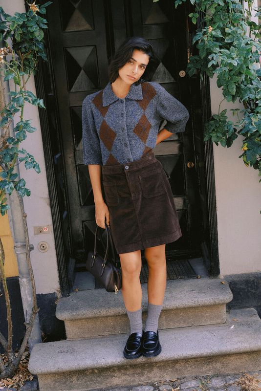 B. Young BYOfira Cardigan Dark Grey