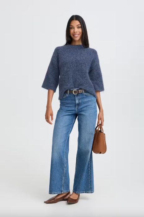 B. Young BYNyla Sweater Blue Horizon Melange
