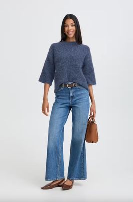 B. Young BYNyla Sweater Blue Horizon Melange