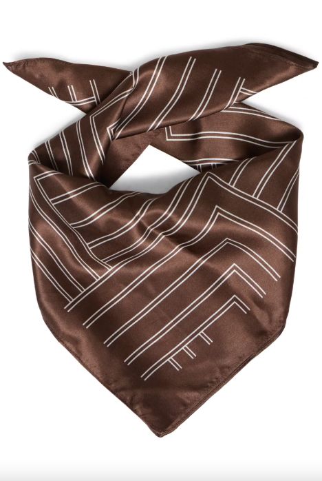 B. Young BYWioletta Lines Scarf Potting Soil