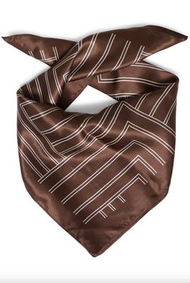 B. Young BYWioletta Lines Scarf Potting Soil
