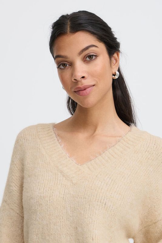 B. Young BYMillers Short Sleeve Sweater Birch