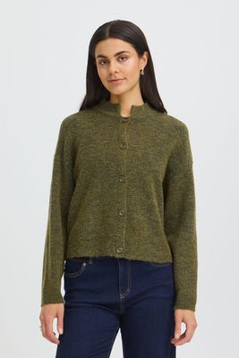 Fransa FRSanny Cardigan Fir Green Melange Fransa FRSanny Cardigan Fir Green Melange