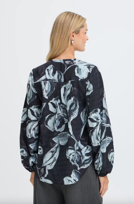 Fransa FRAriana Shirt Ink Blue Blizzard